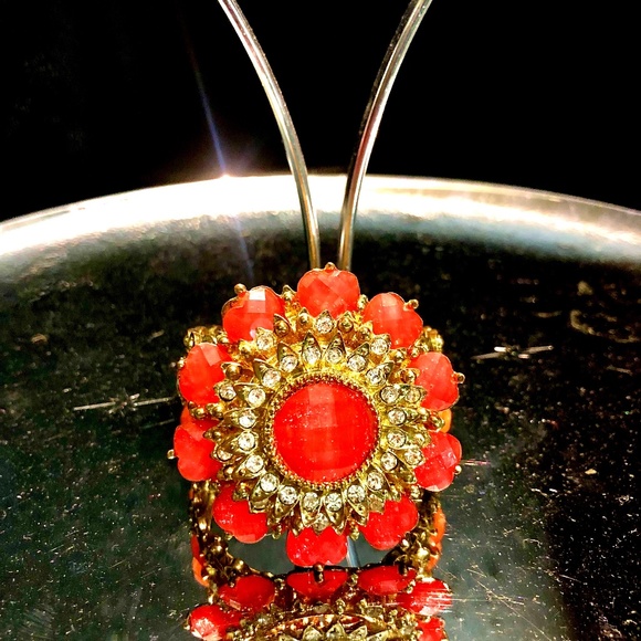 Absolutely BEYOND Tangerine, Gold And Diamond Bracelet, Costume - Picture 1 of 4